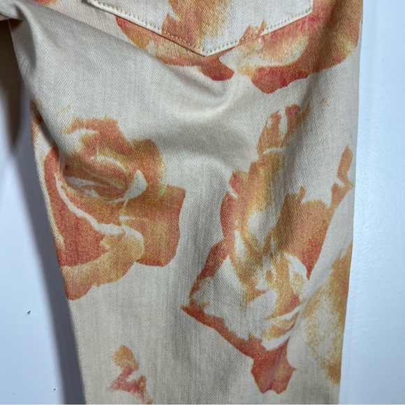 Hudson Collin Crop Floral Skinny Stretch Denim Jean Size 24 EUC - Picture 6 of 16